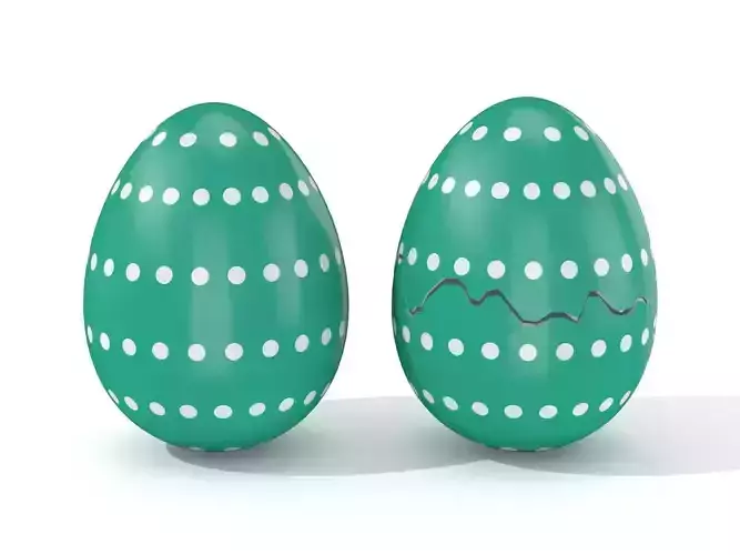 Easter Egg Cracked  N004