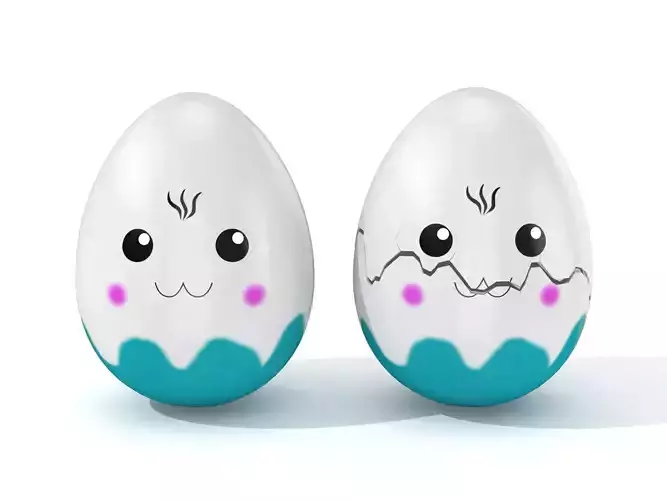 Easter Egg Cracked  N003