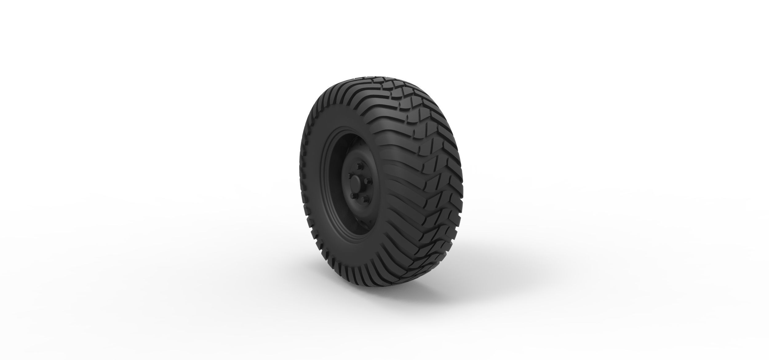 Offroad wheel 8 3D print model_1