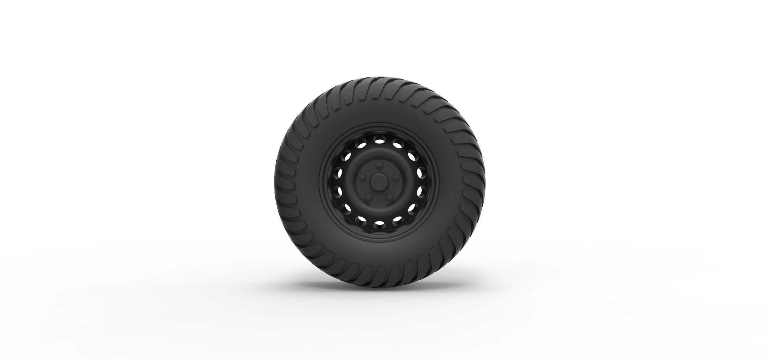 Offroad wheel 8 3D print model_4