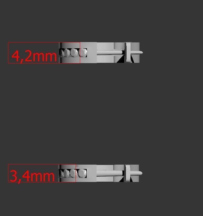 101212 E classic earrings 3D print model_5