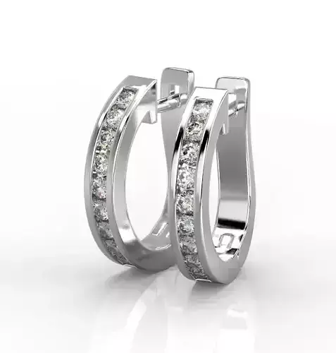101212 E classic earrings 3D print model