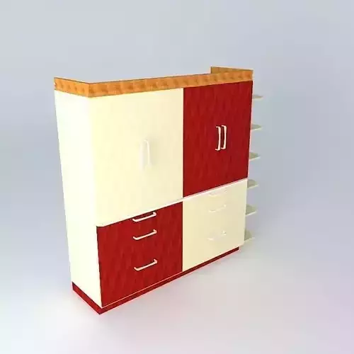 Wardrobe cabinet with drawers