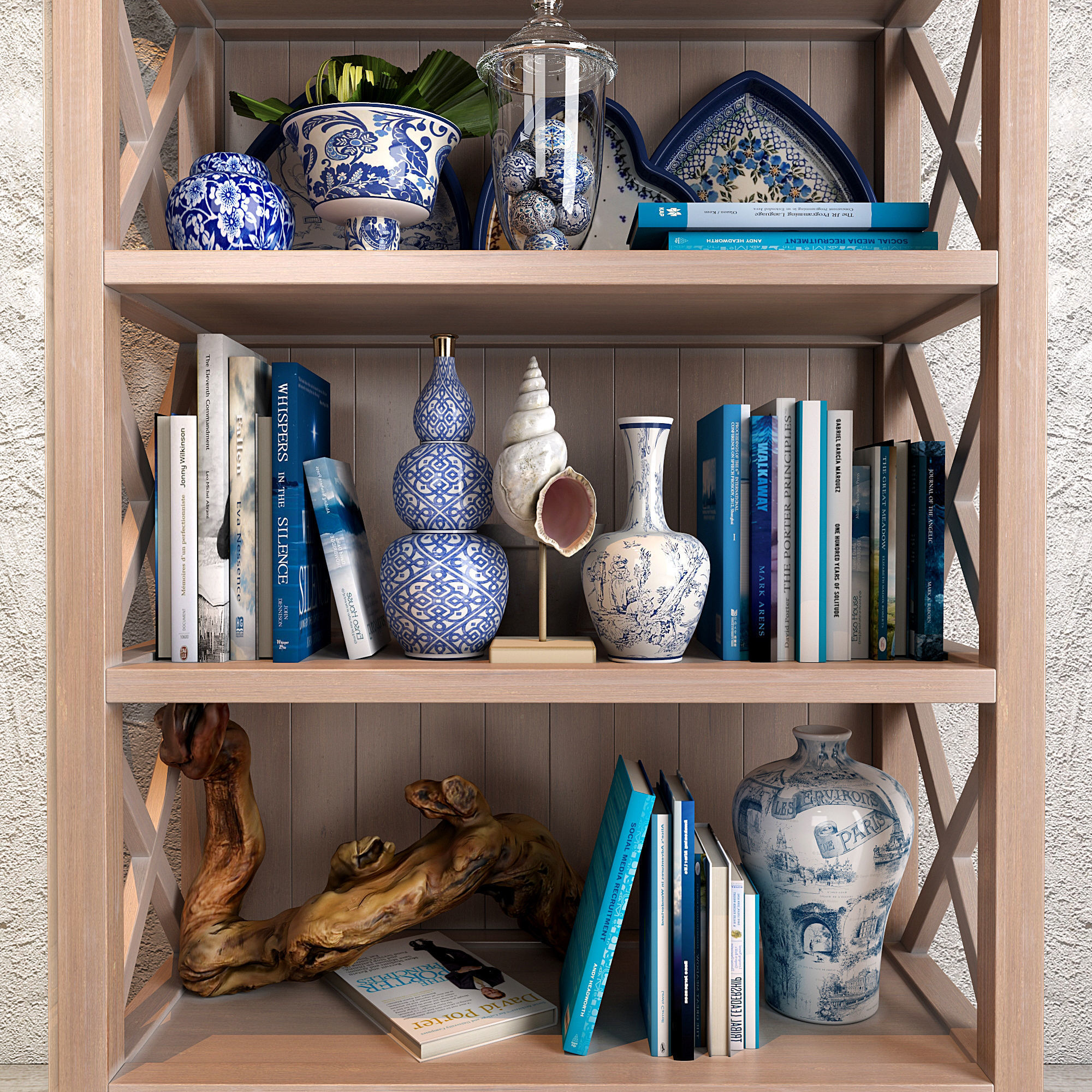 The blues Vase collections set 02 3D model_3