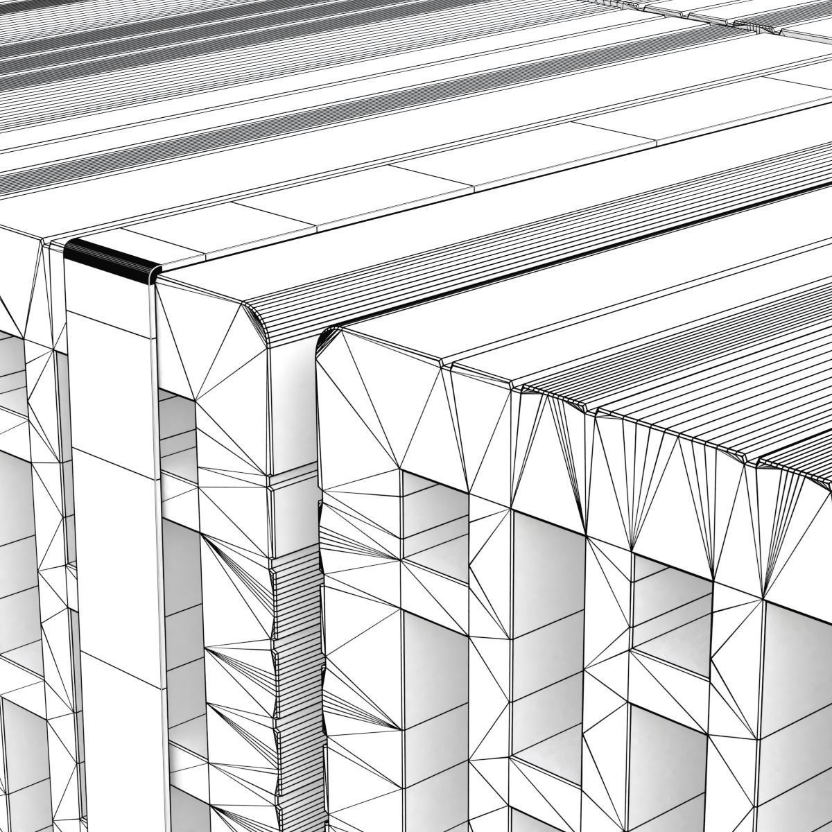 Hollow Clay Blocks and Wooden Pallet 3D model_20