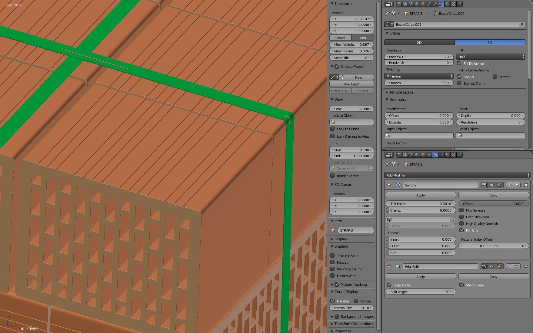 Hollow Clay Blocks and Wooden Pallet 3D model_16