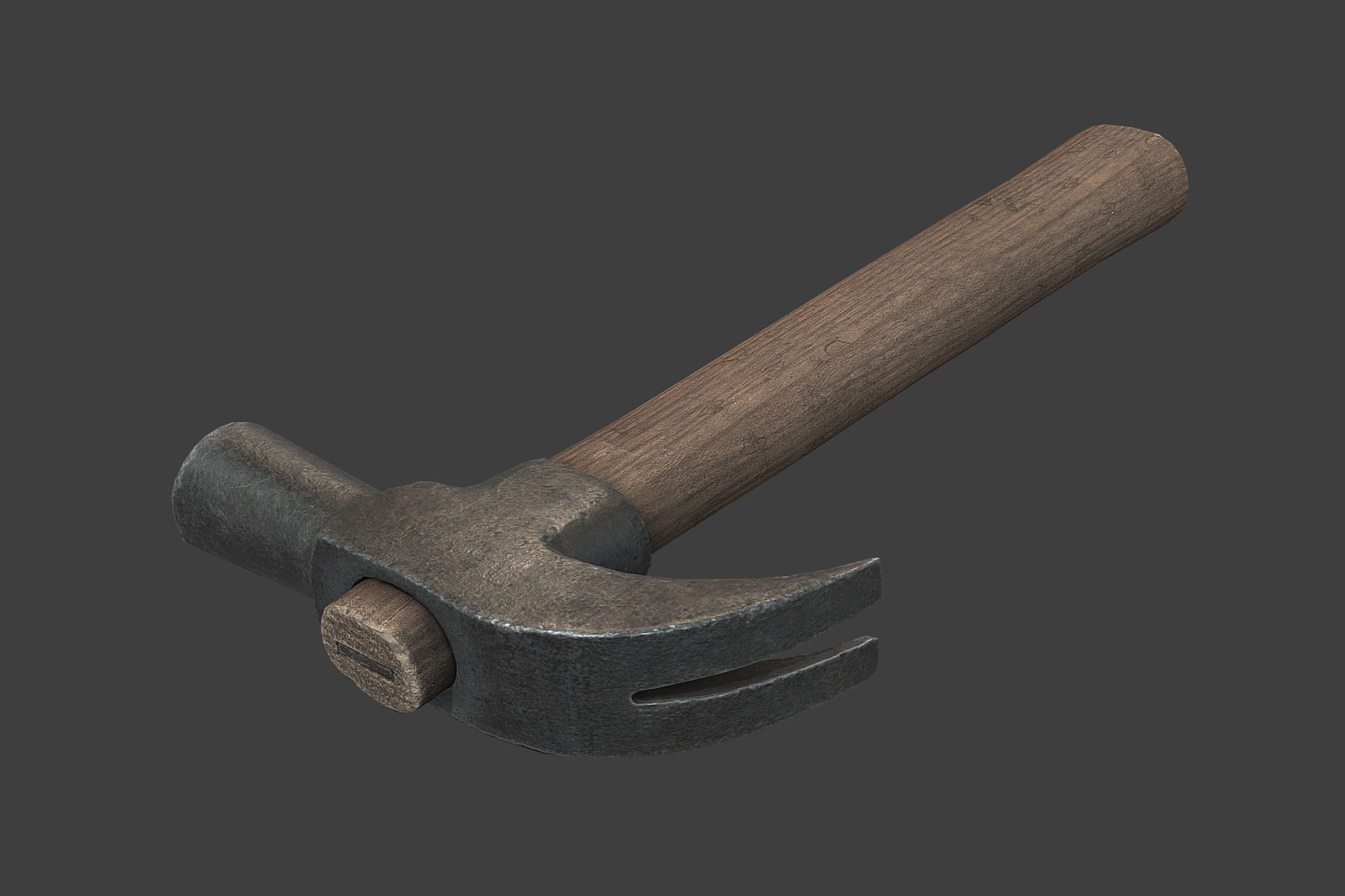 Hammer Low-poly 3D model_6