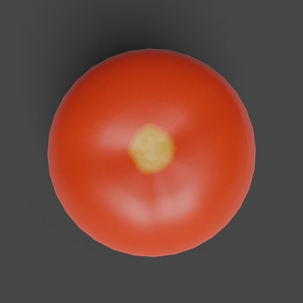 Low Poly Tomato photorealistic 3d model scene Low-poly 3D model_5