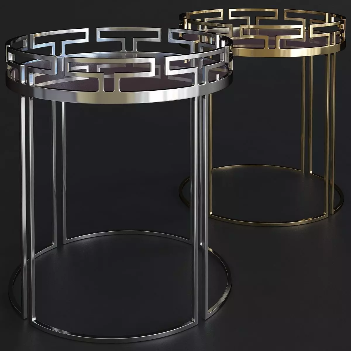 Doric Side table 3d model 3D model_0