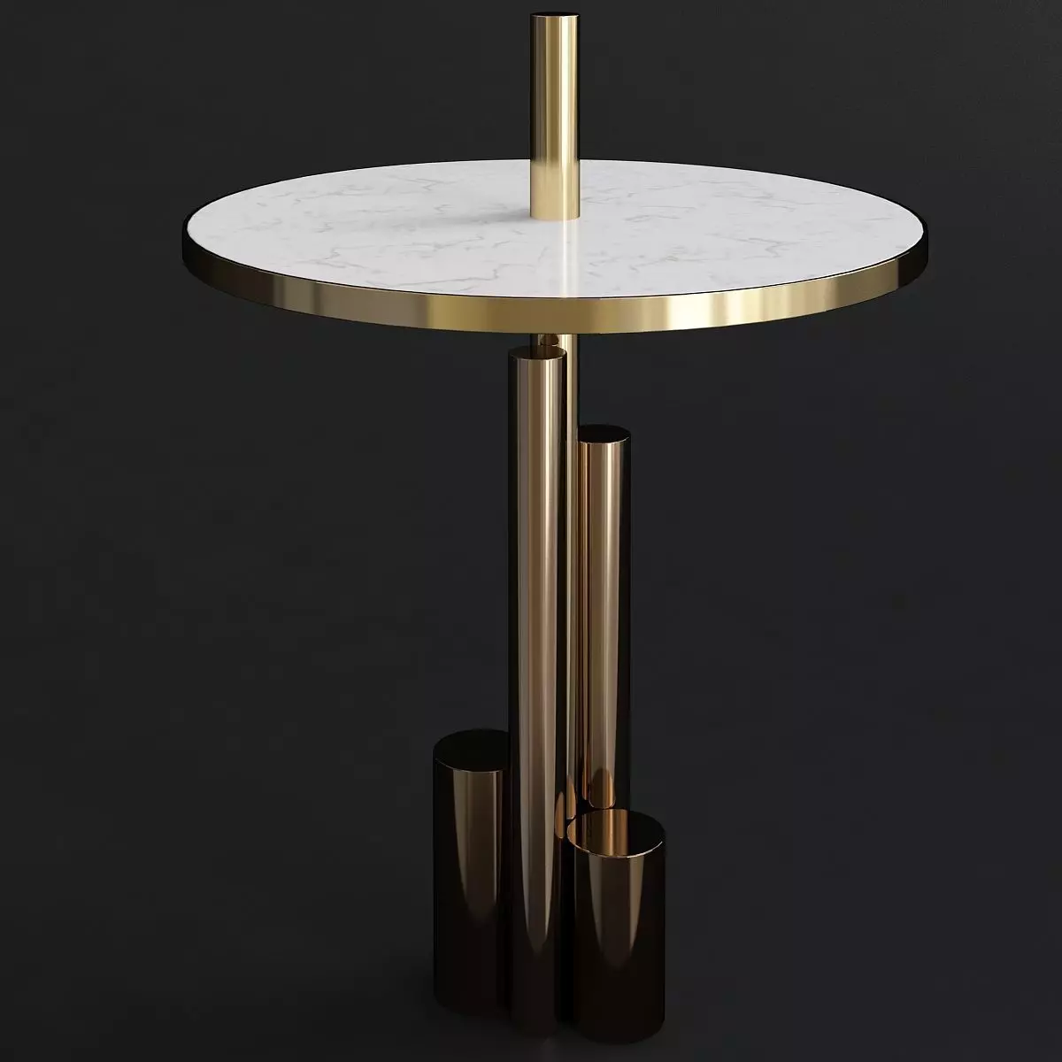 DUBAI Side Table 3d model Low-poly 3D model_0