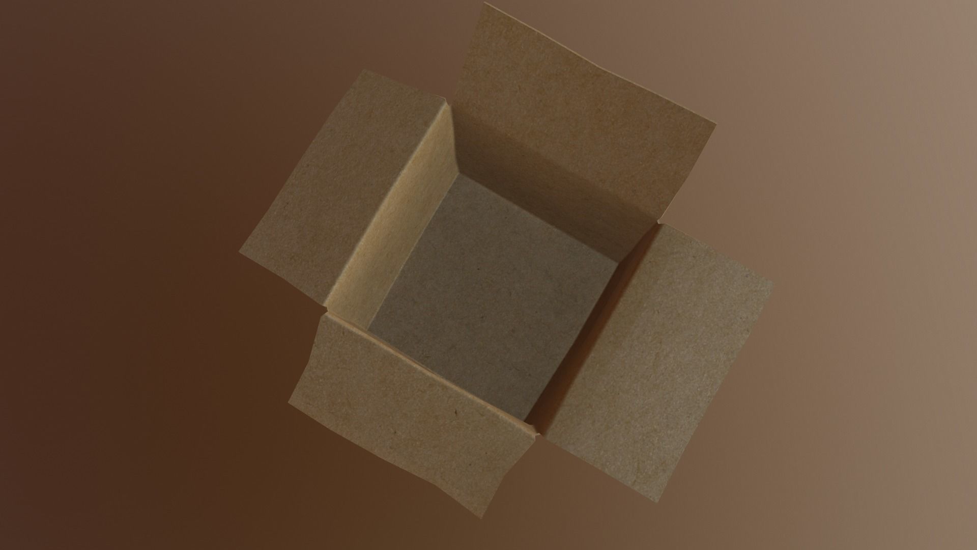 Cardboard box with logo Free low-poly 3D model_2