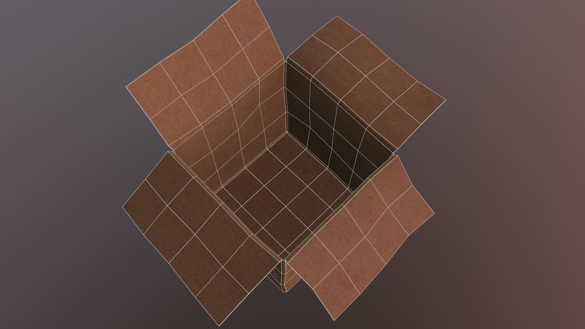 Cardboard box with logo Free low-poly 3D model_4