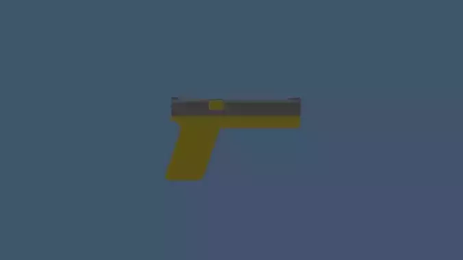 glock17 gun Low-poly 3D model