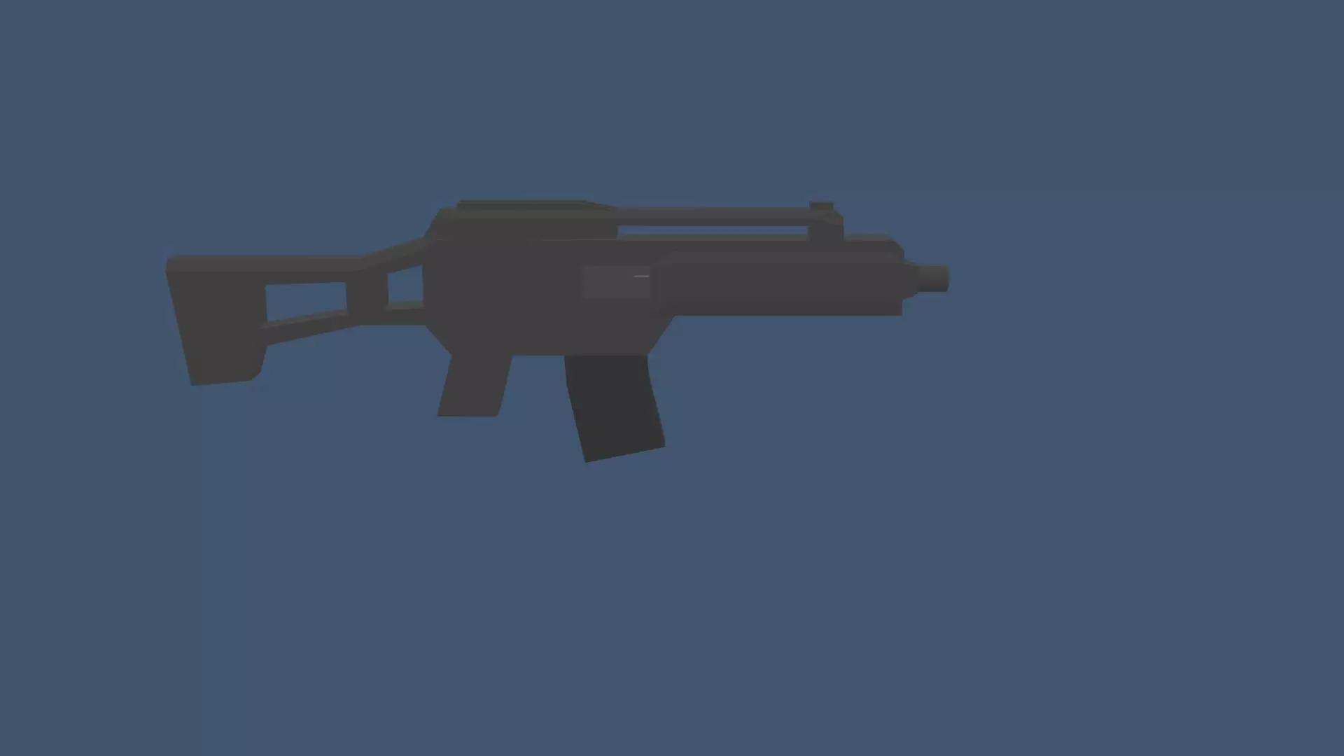 G36c Low poly gun Low-poly 3D model_0