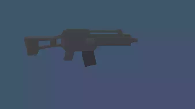 G36c Low poly gun Low-poly 3D model