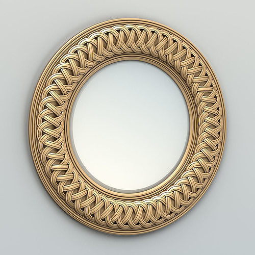 Round mirror frame 003 3D model