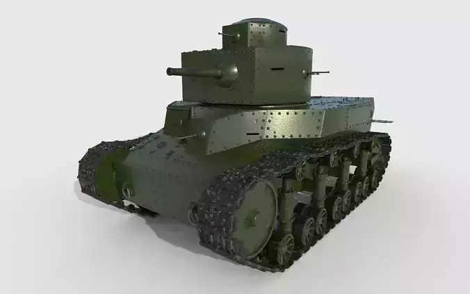 Tank T-24 3D model