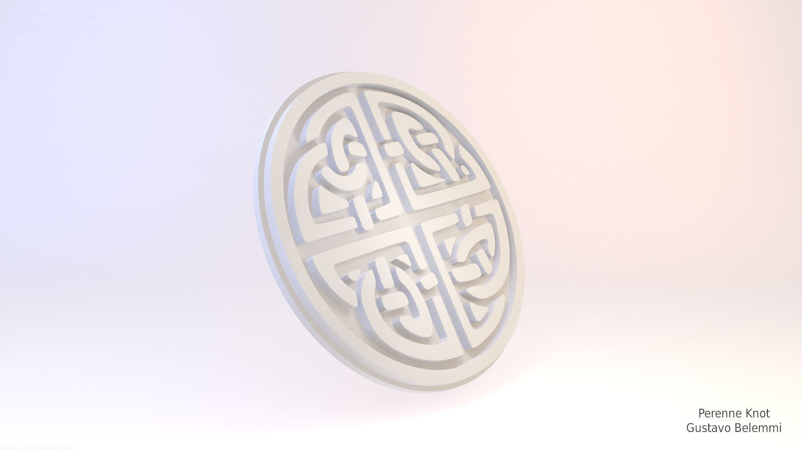 Perenne Knot Celt Symbol 3D print model_1