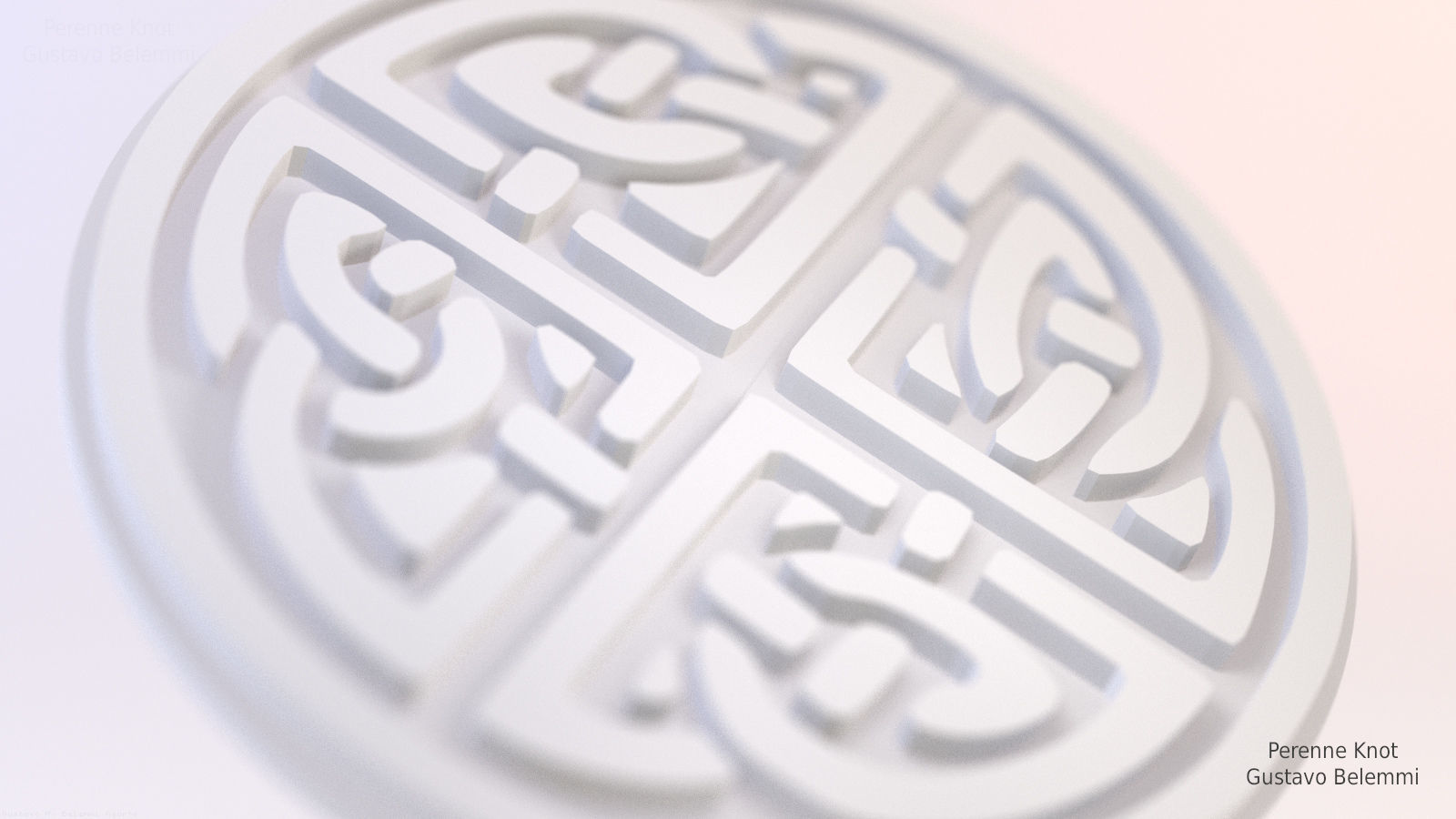 Perenne Knot Celt Symbol 3D print model_2