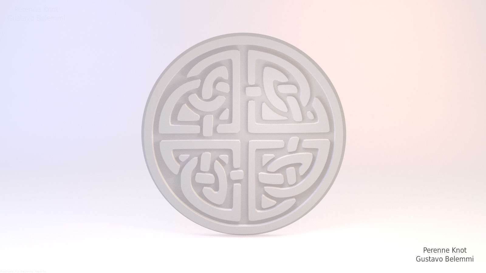 Perenne Knot Celt Symbol 3D print model_3