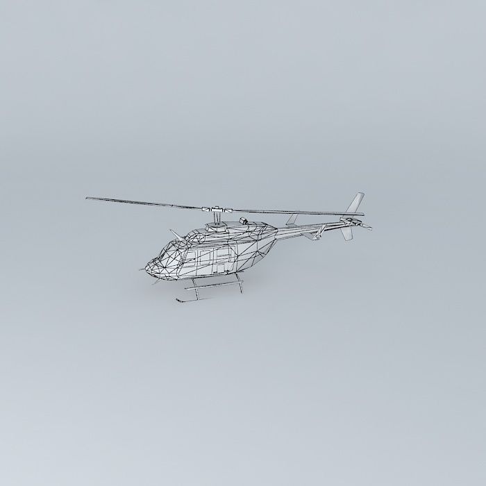 Helicopter at Viracopos Airport 3D model_4