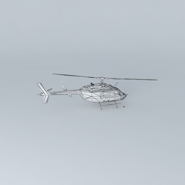 Helicopter at Viracopos Airport 3D model_3