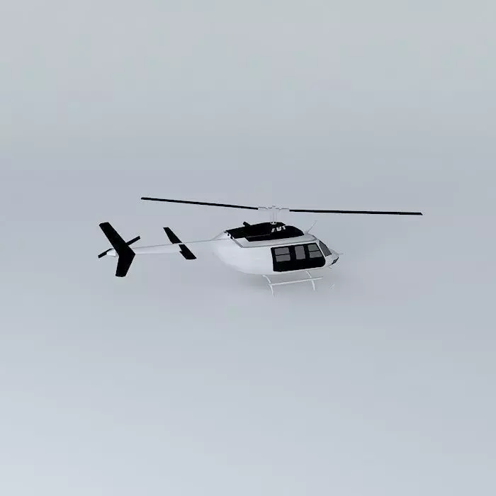 Helicopter at Viracopos Airport 3D model_0