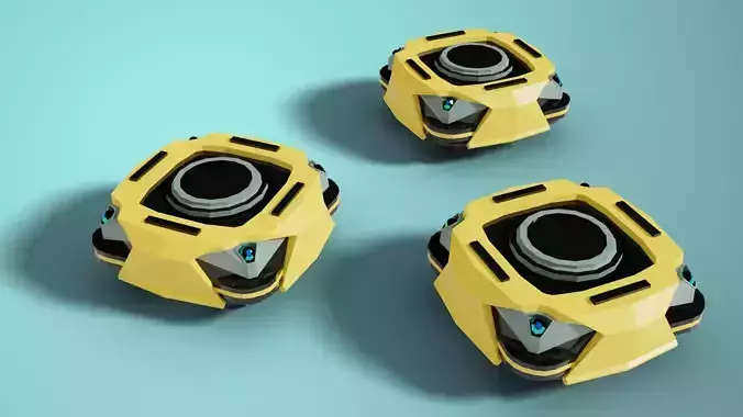 Warehouse Autonomous Robot Low-poly 3D model