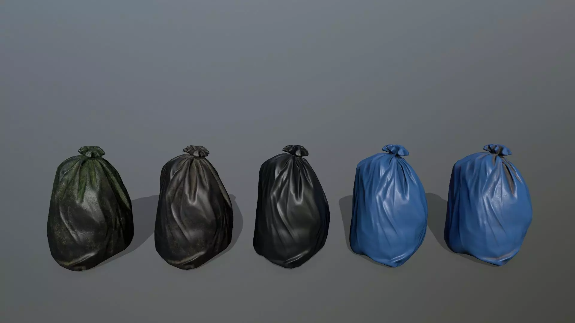 litter bag Low-poly 3D model_0