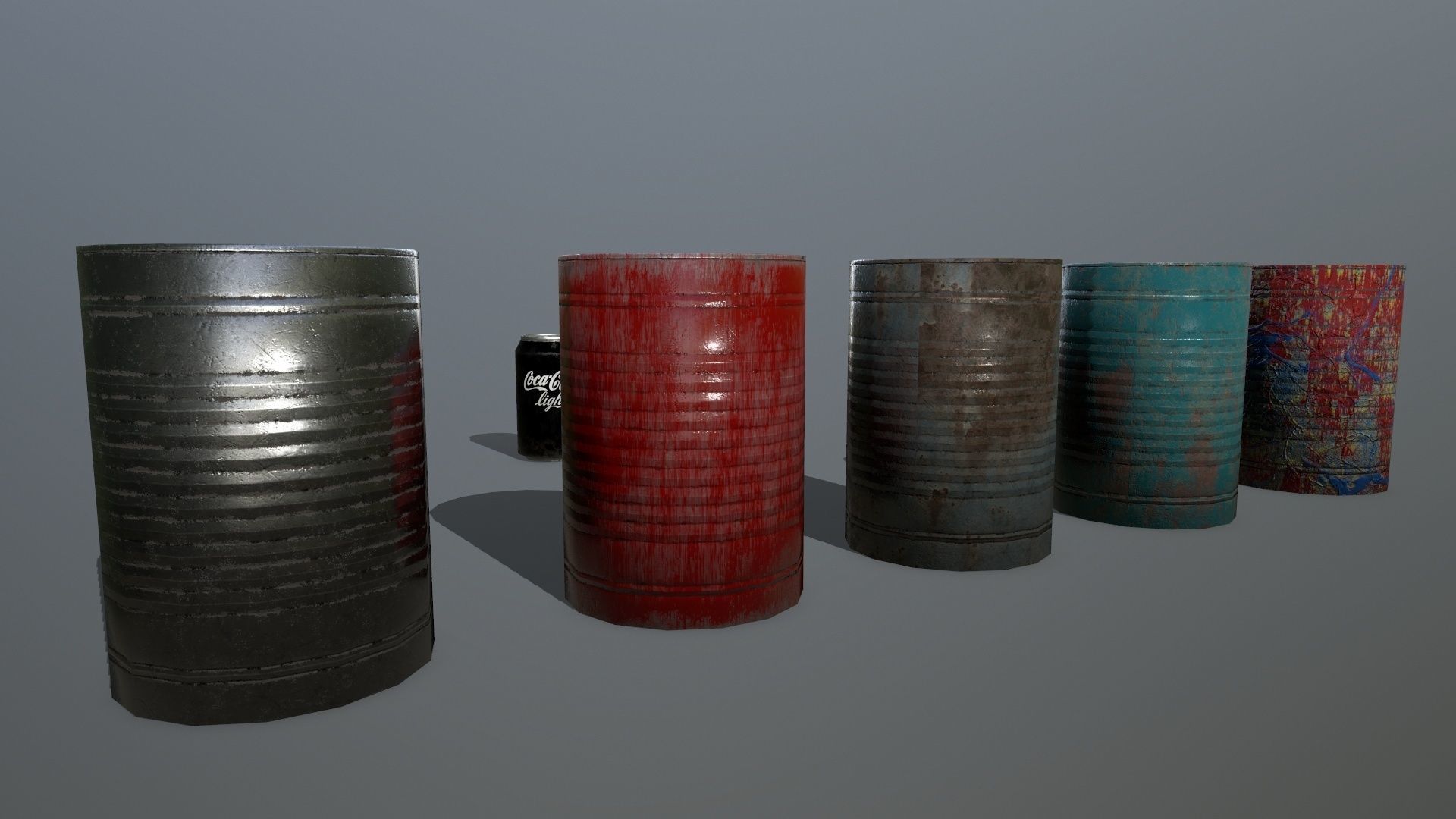 coke can Low-poly 3D model_5