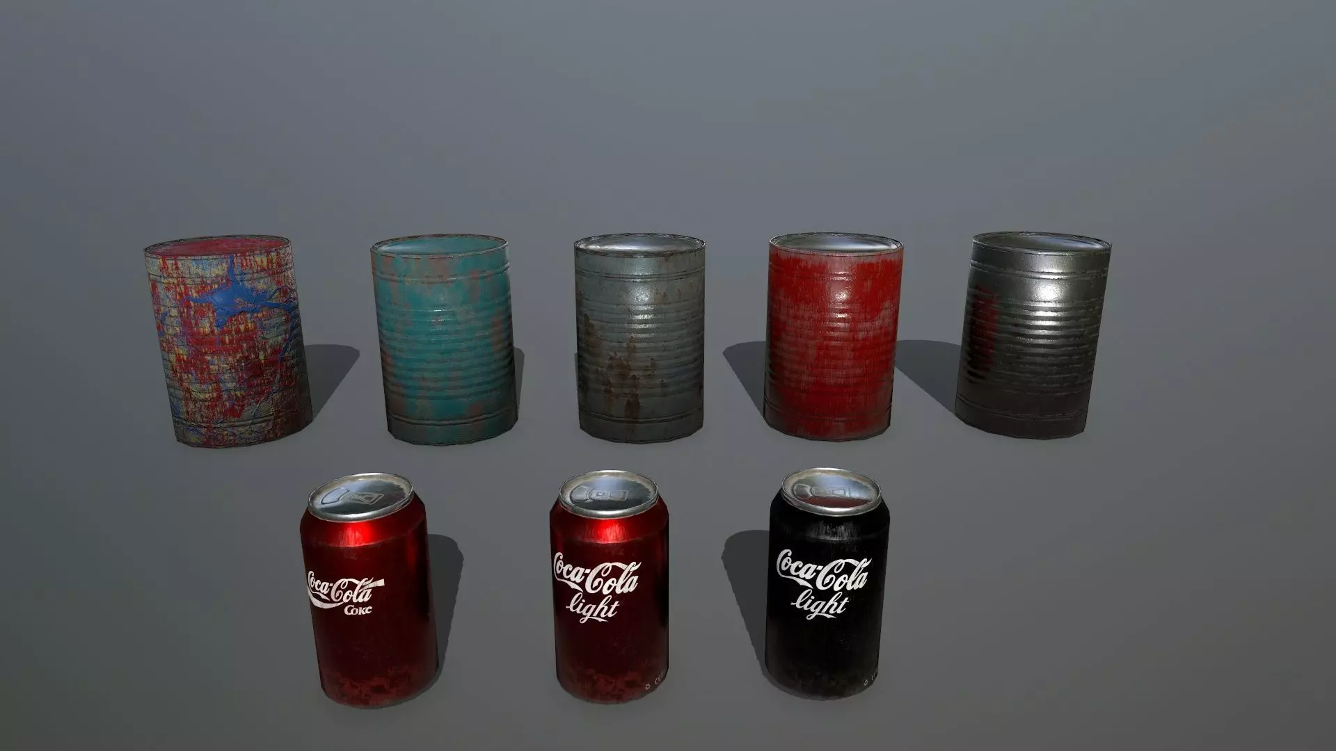 coke can Low-poly 3D model_0