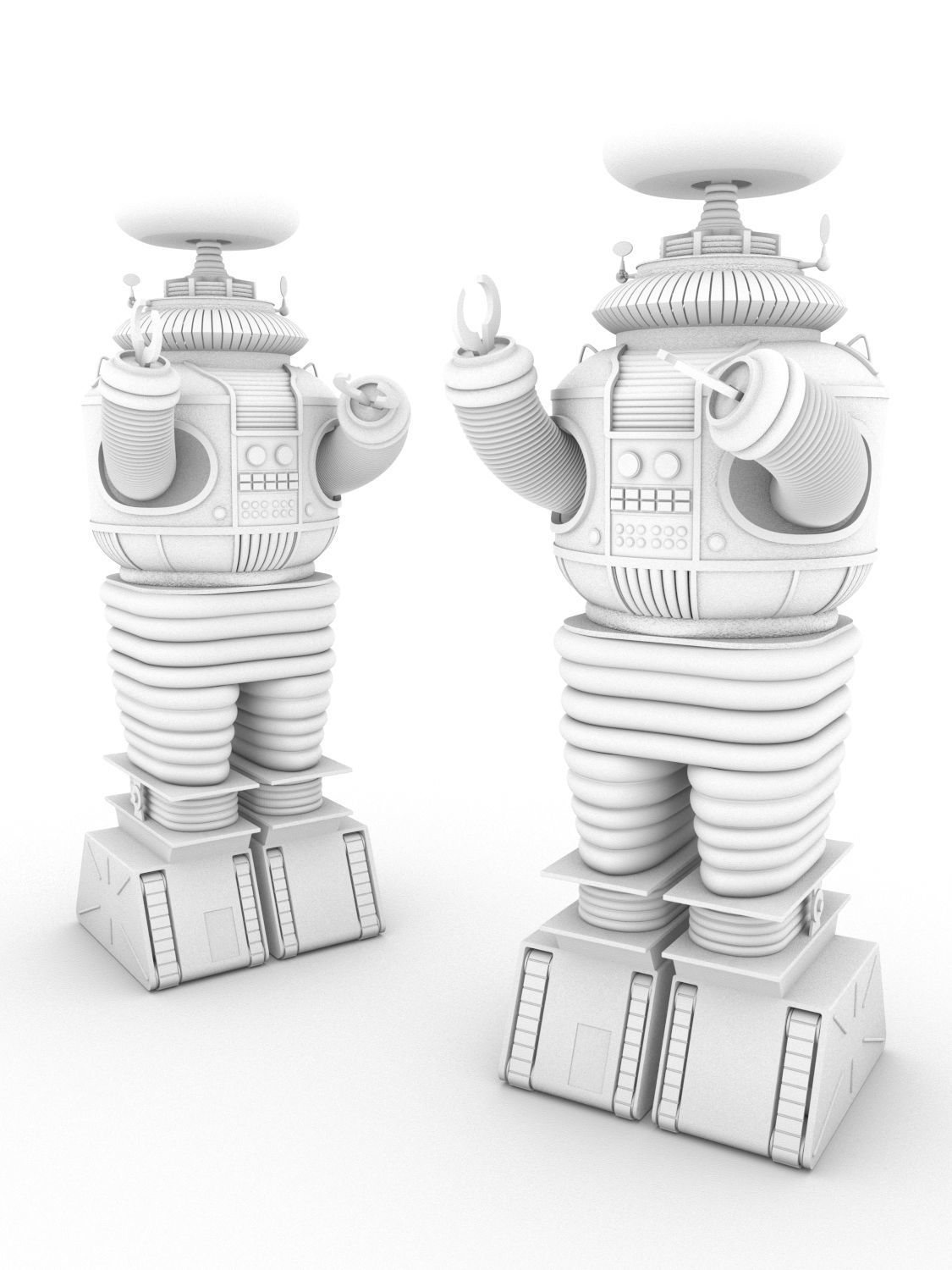 Lost in Space - B9 Robot  3D model_2