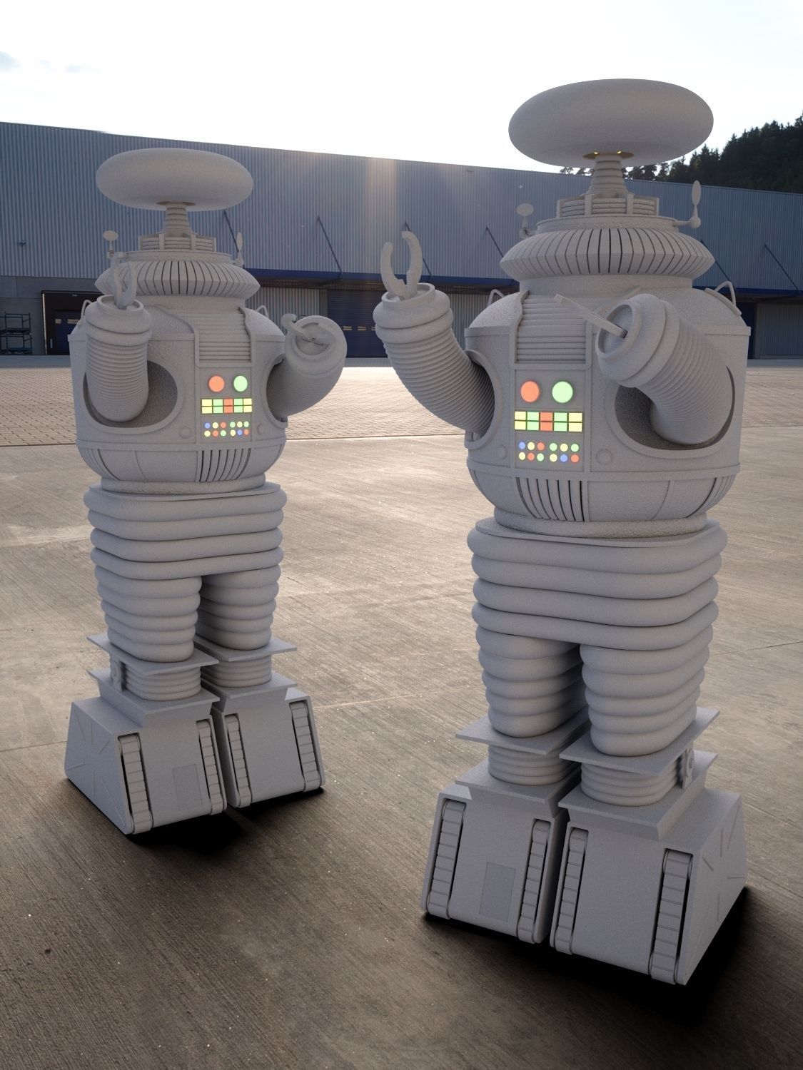 Lost in Space - B9 Robot  3D model_1