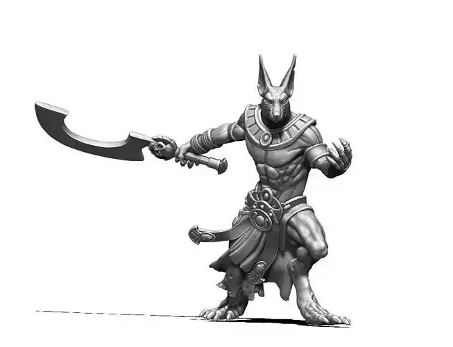 Anubis warrior 56mm - 3D print model