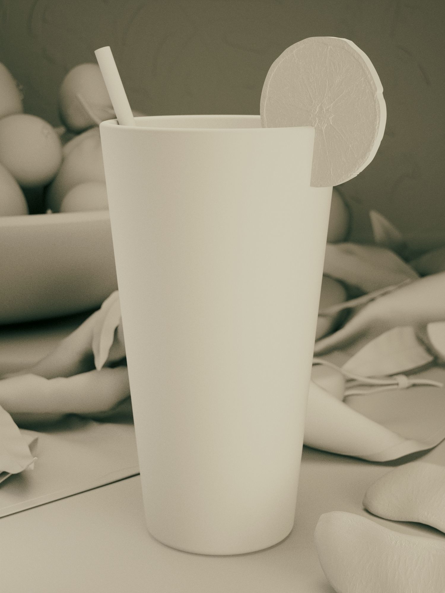 Orange Juice 3D model_2