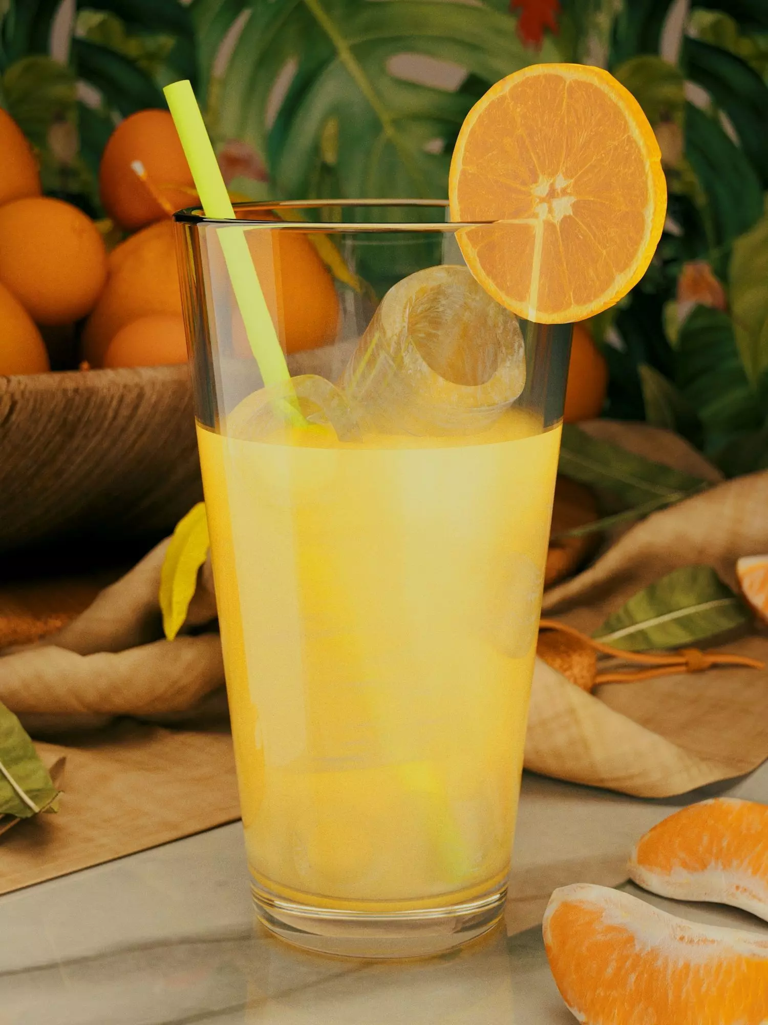 Orange Juice 3D model_0