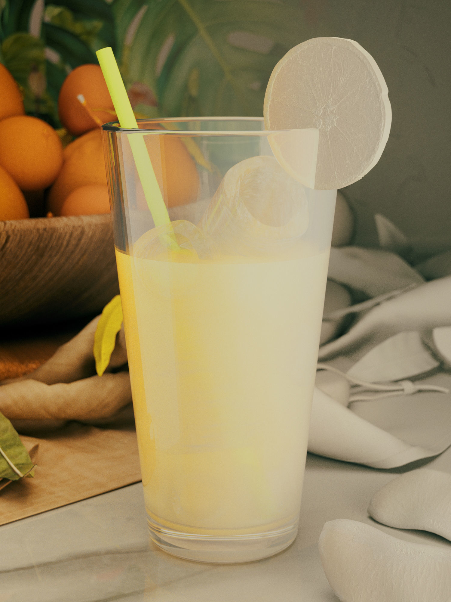 Orange Juice 3D model_1