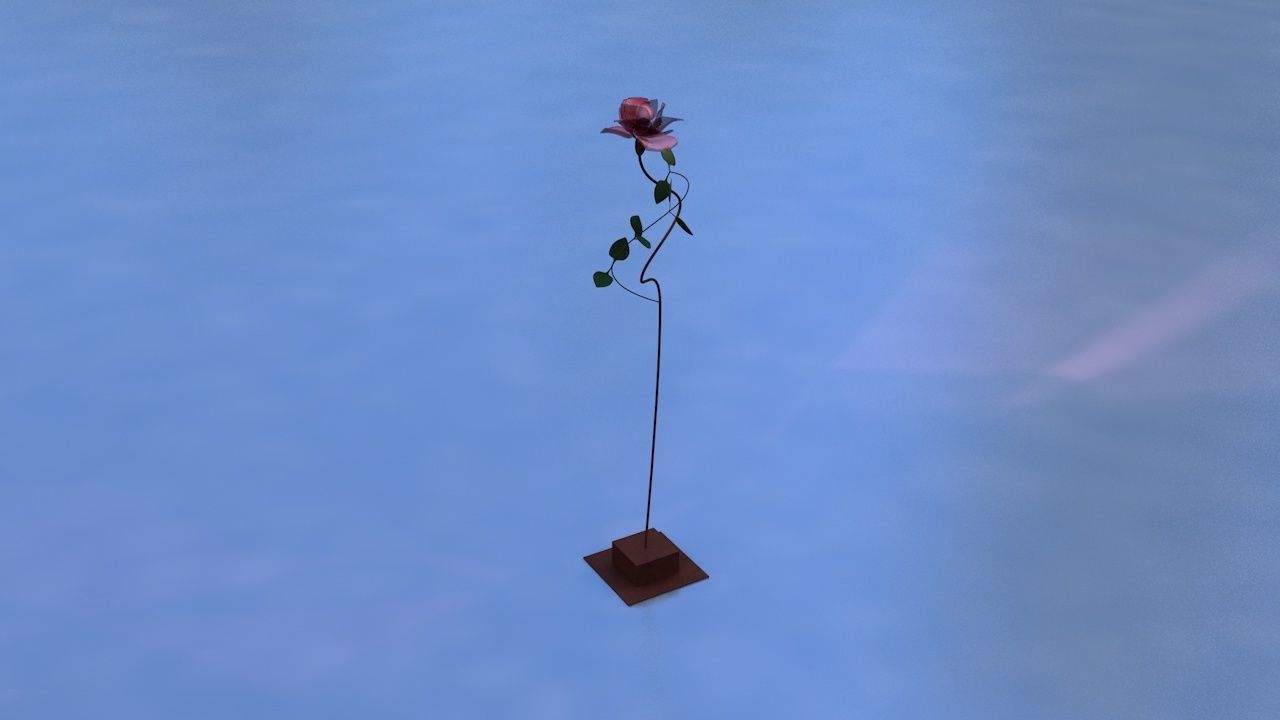 Light rose Free 3D model_1