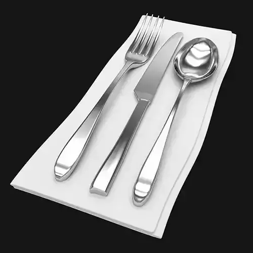 Napkin with Cutlery