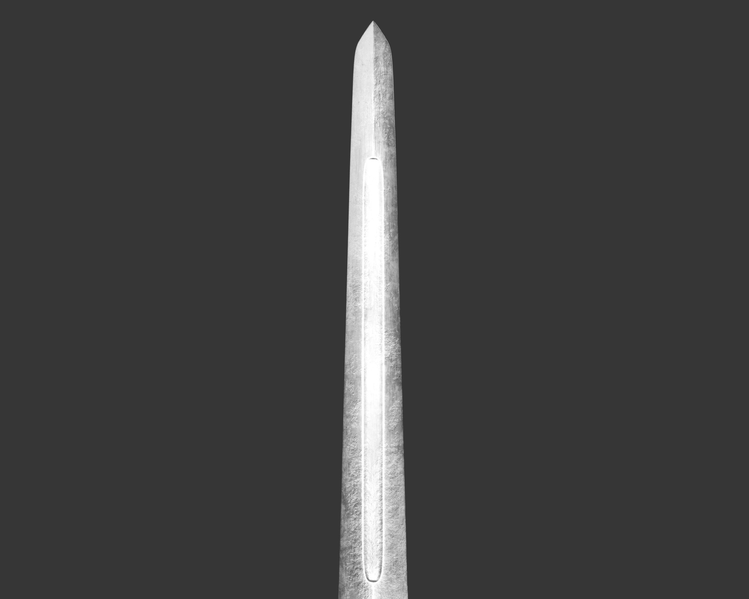 Medieval Elegant Weapon Dagger Low-poly 3D model_9