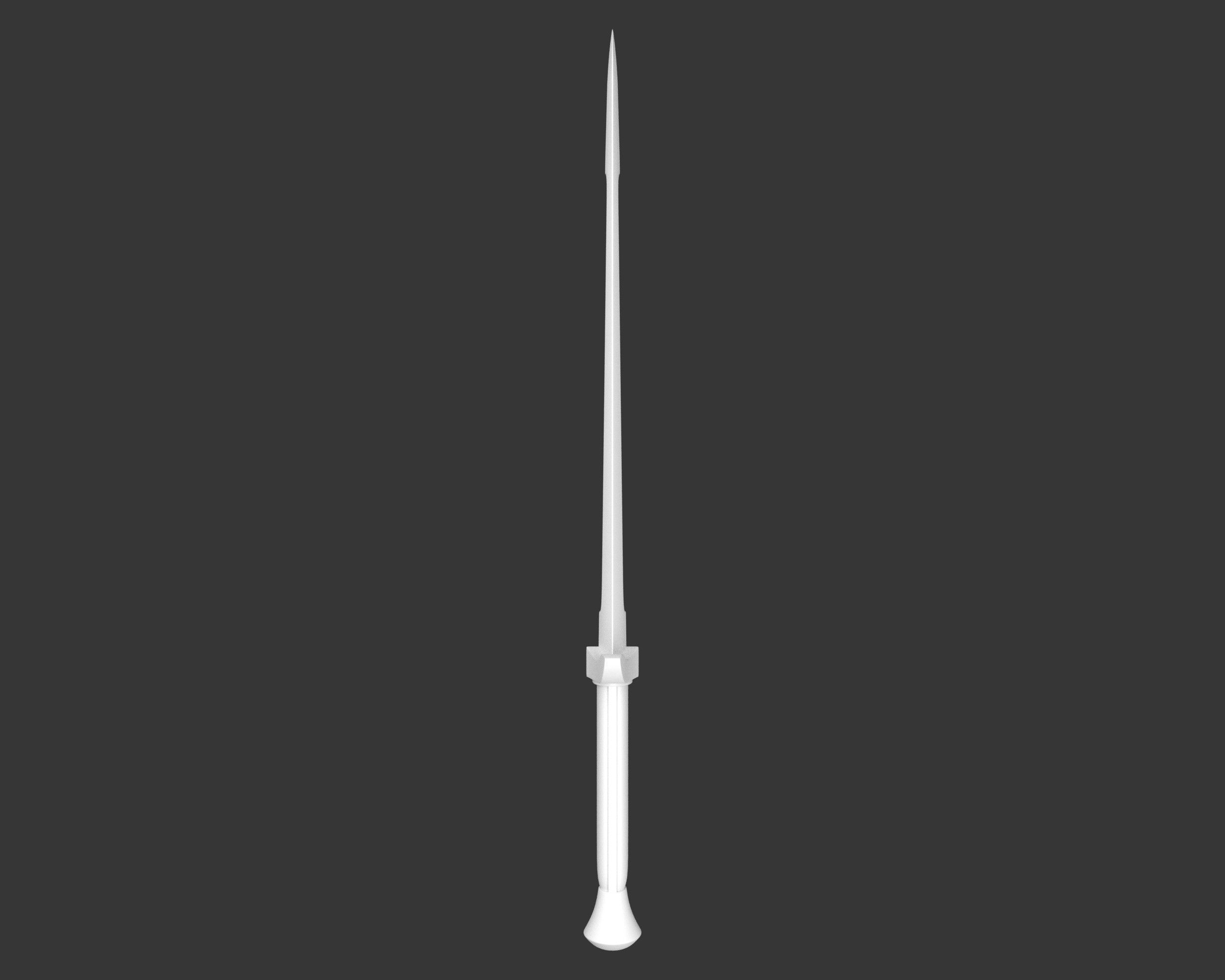 Medieval Elegant Weapon Dagger Low-poly 3D model_7
