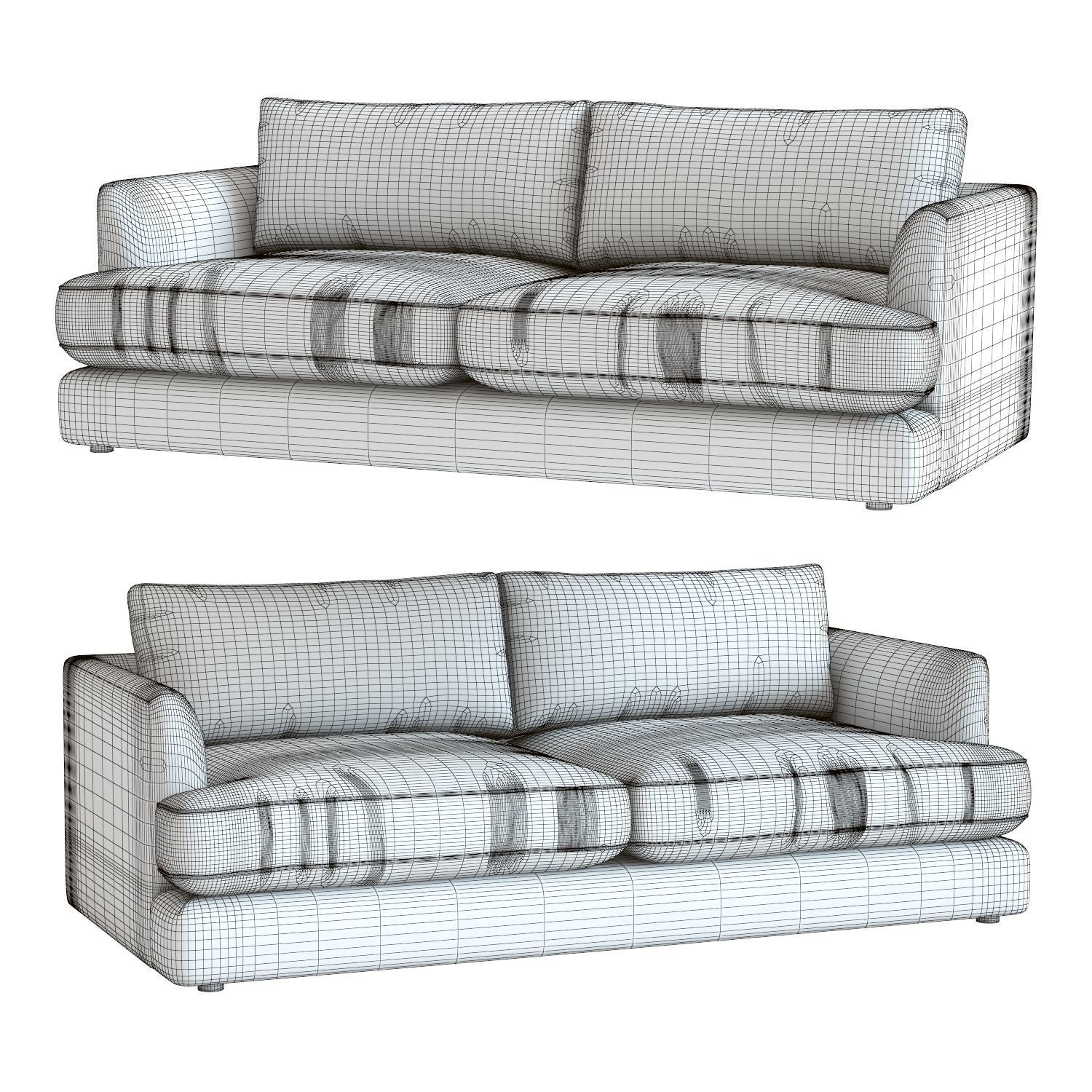 West Elm Haven Sofa 3D model_4