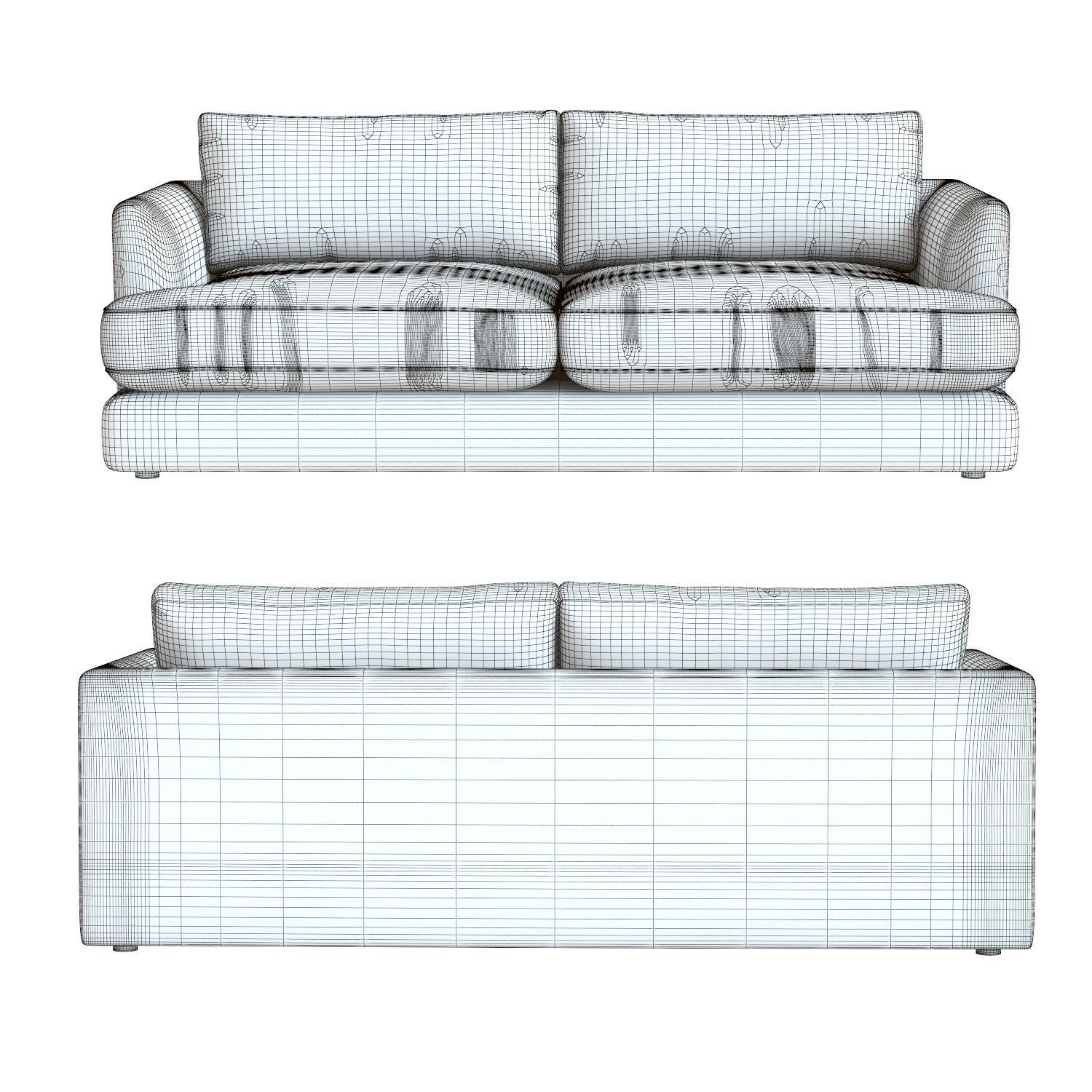 West Elm Haven Sofa 3D model_7