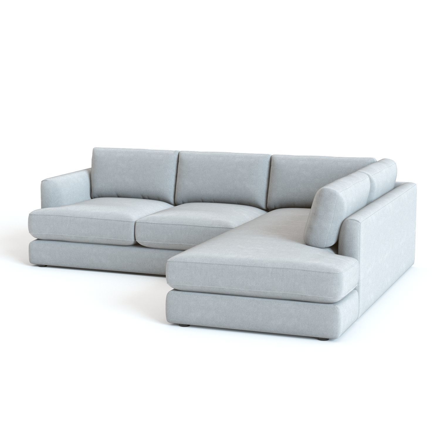 West Elm Haven Sectional Sofa 3D model_2