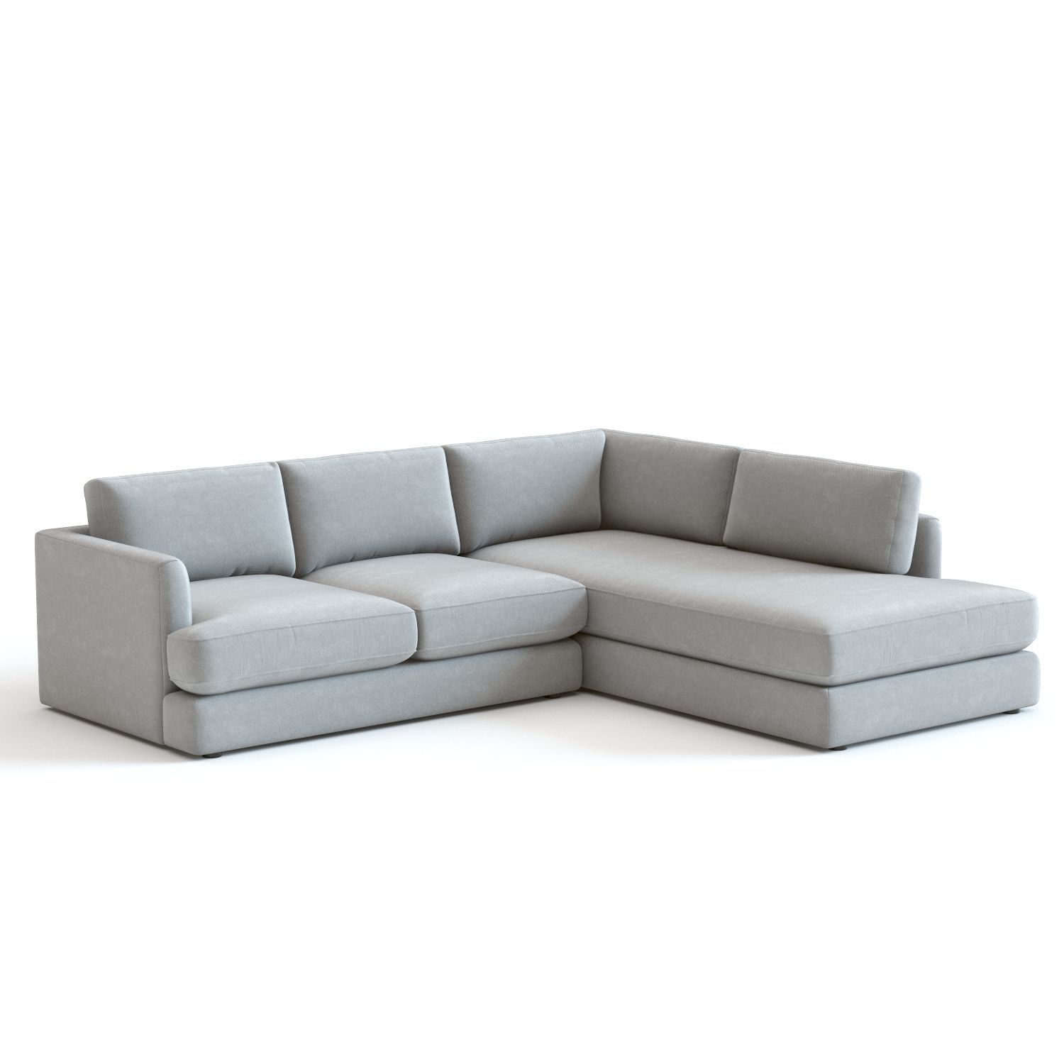 West Elm Haven Sectional Sofa 3D model_1