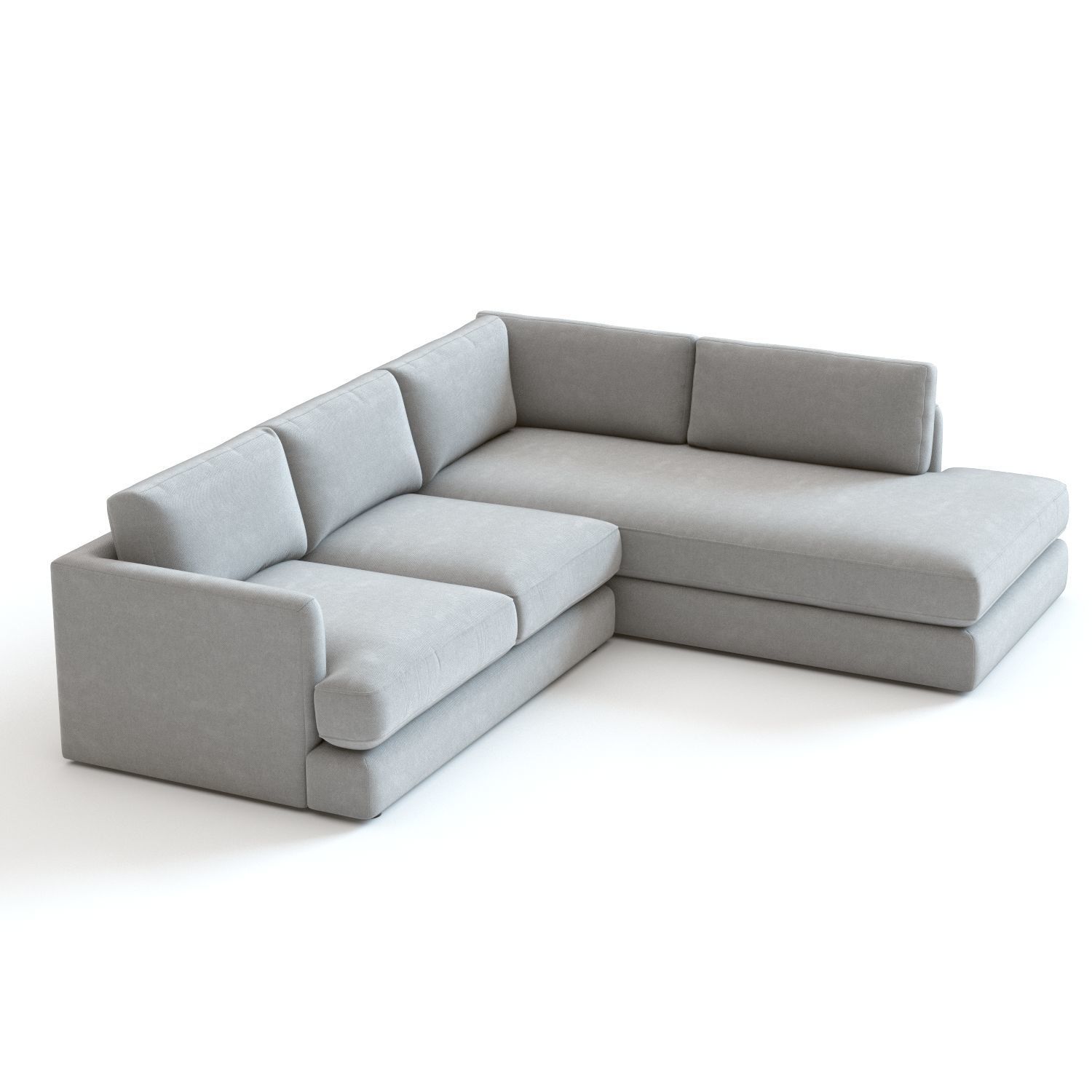West Elm Haven Sectional Sofa 3D model_5