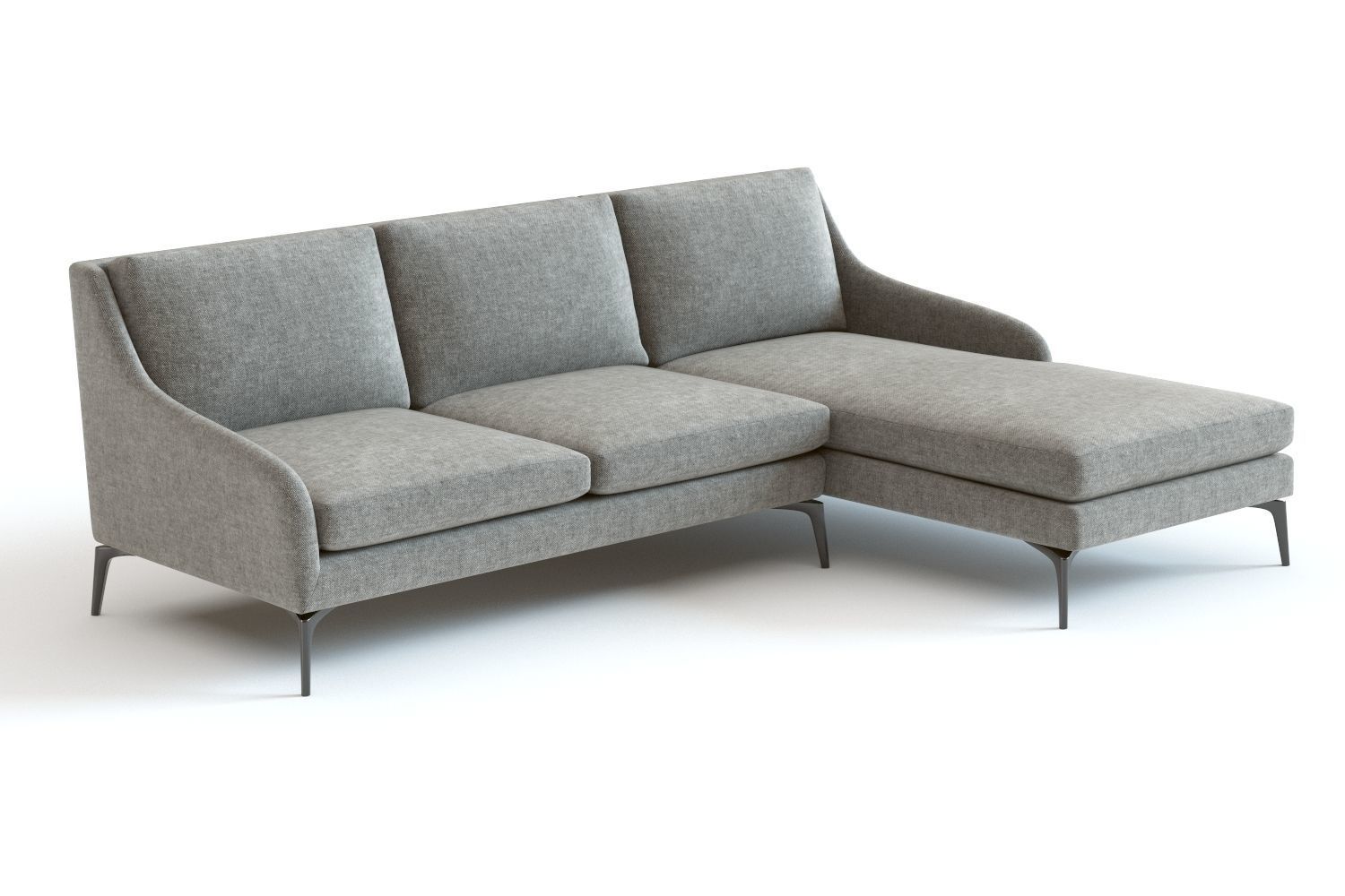 West Elm - Alto Sectional Sofa 3D model_1