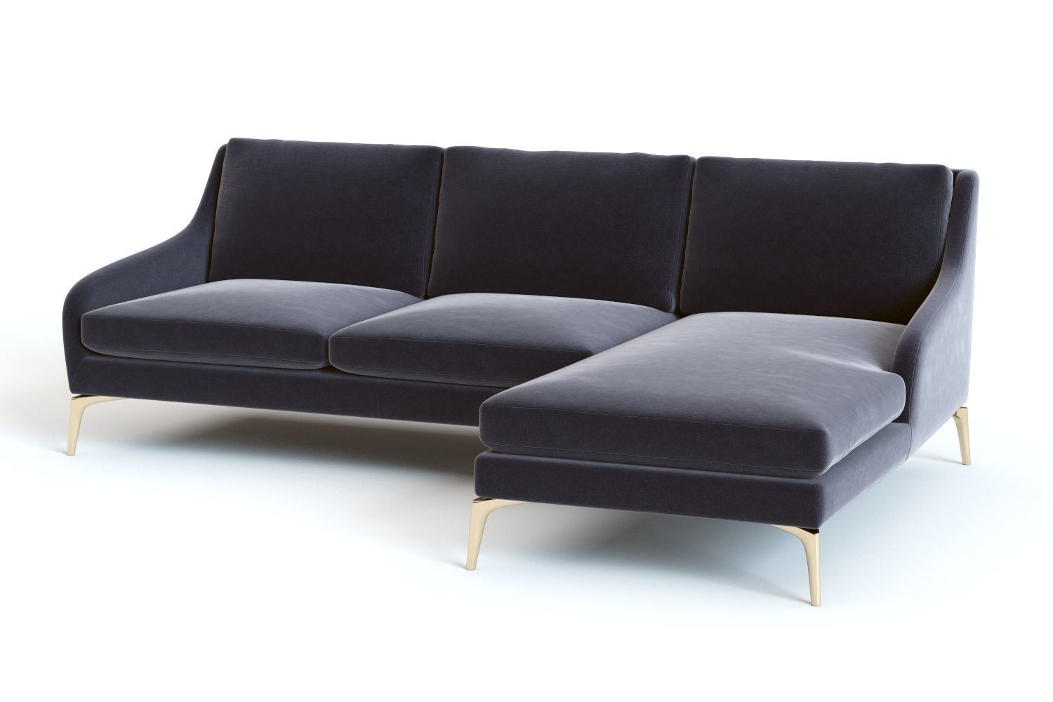 West Elm - Alto Sectional Sofa 3D model_2