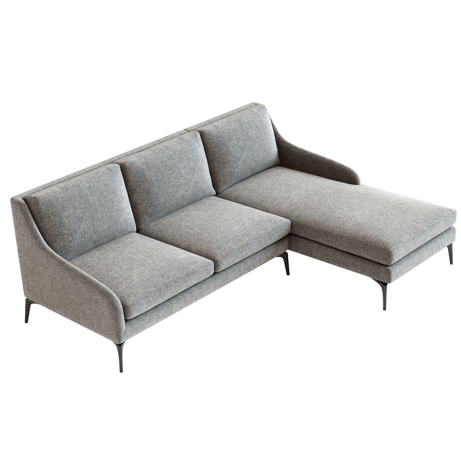 West Elm - Alto Sectional Sofa 3D model_5