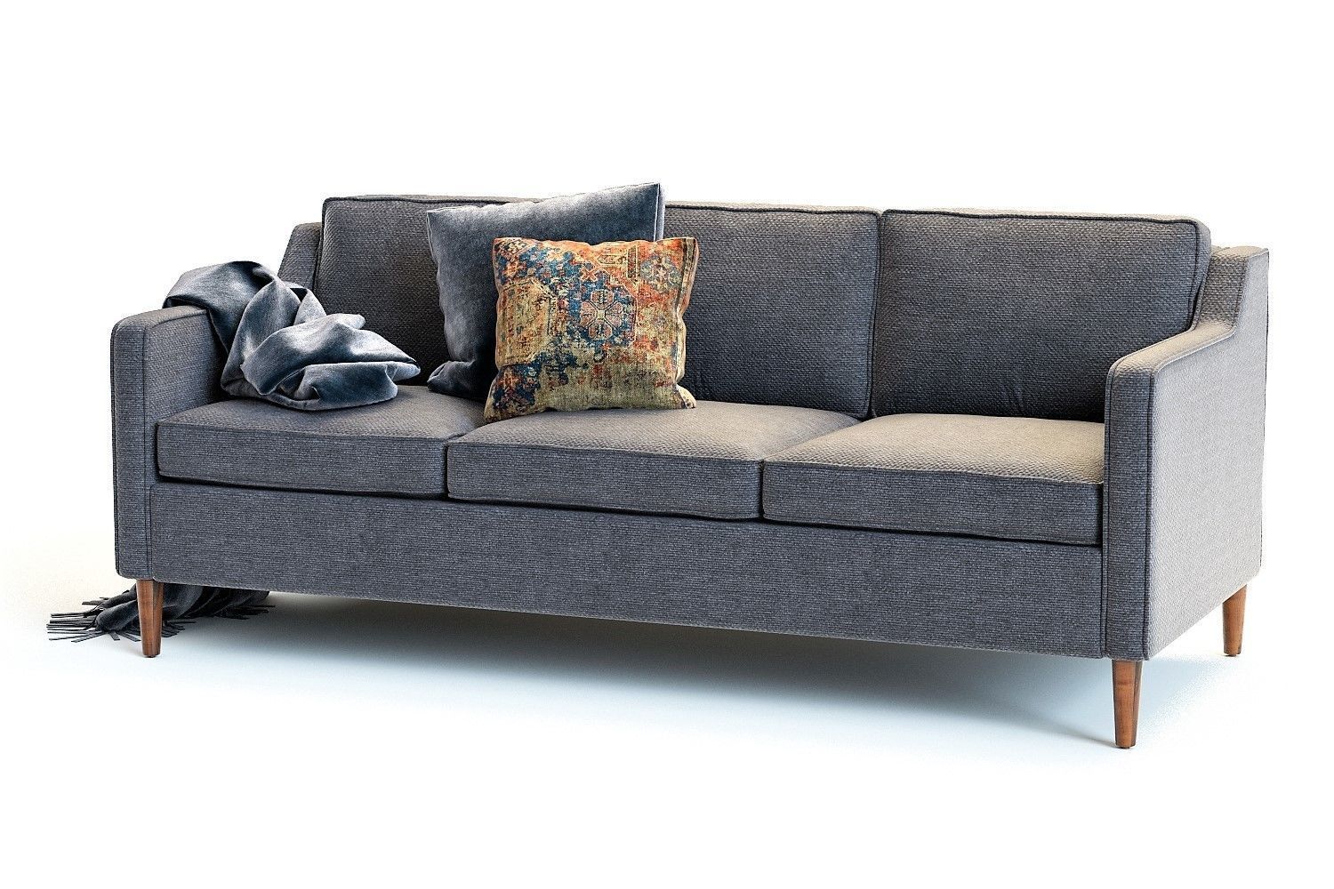 West Elm Hamilton Sofa 3D model_2